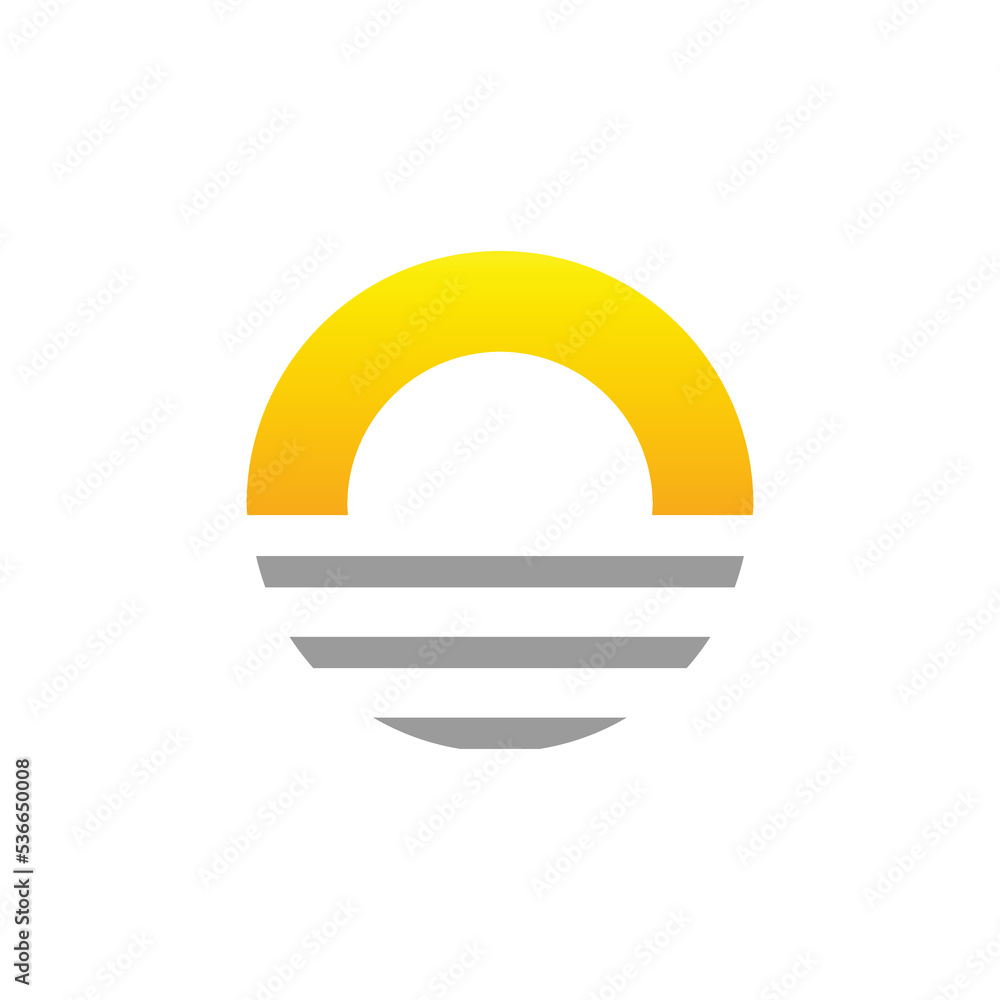 Sun logo design. Sunrise logo design. Abstract sun logo design Sun logo design. Sunrise logo design. Abstract sun logo design