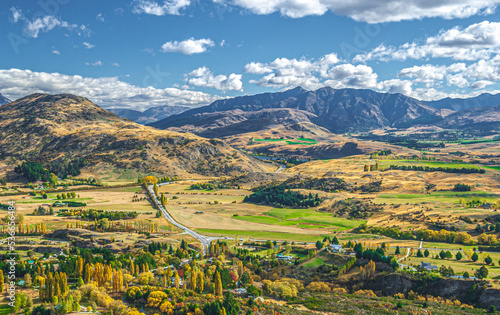 View at the valley in New Zealand South Island