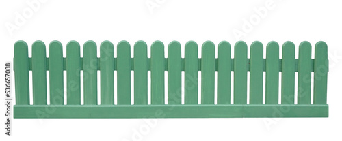 green fence isolated