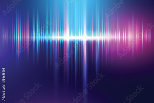 realistic neon lights lines background vector design