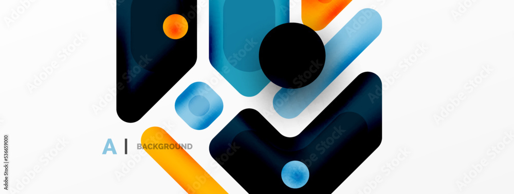 Minimal geometric abstract background. Colorful geometric blocks. Lines, squares and triangles composition wallpaper Minimal geometric abstract background. Colorful geometric blocks. Lines, squares and triangles composition wallpaper