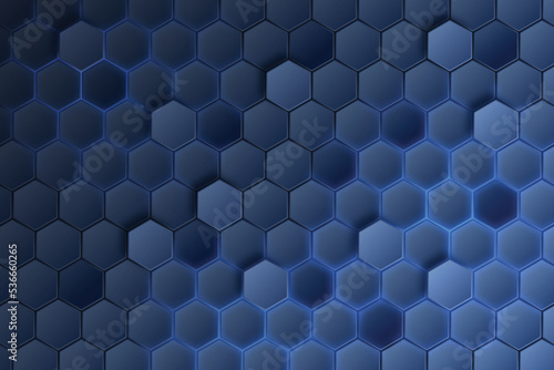 gradient hexagonal background vector design photo