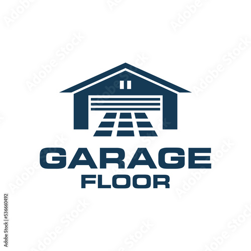 garage building logo design vector