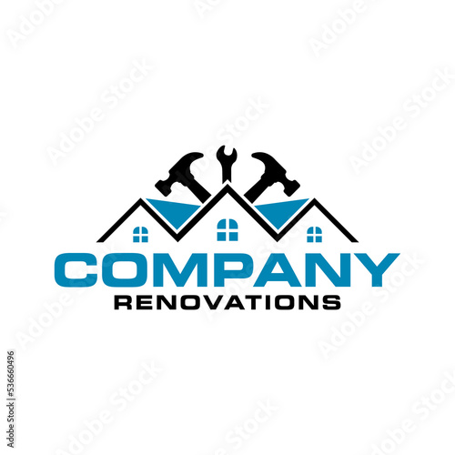 repair home logo design template