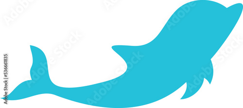 Dolphin marine animal outline icon vector illustration. Isolated silhouette of marine mammal and fish on white background.