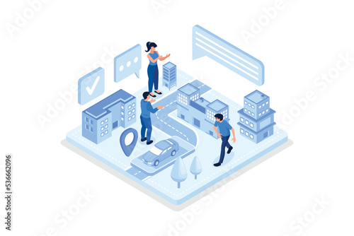 Car sharing concept. Can use for web banner, infographics, hero images, isometric flat vector modern illustration