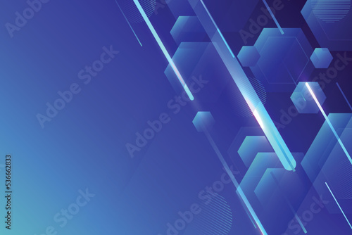 gradient blue abstract geometric background vector design