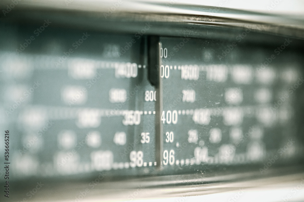 1960s analog radio frequency bar 1960s analog radio frequency bar
