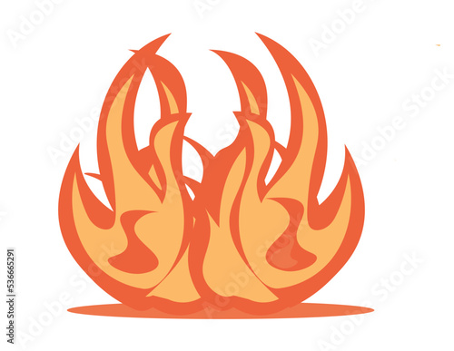 炎のイラスト。燃える火。ベクター素材 (PNG, JPEG)