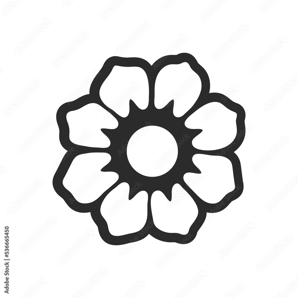 Flower illustration isolated on png transparent background Flower illustration isolated on png transparent background