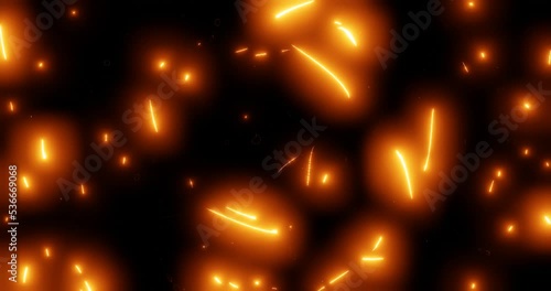 3d render with energy glowing streams