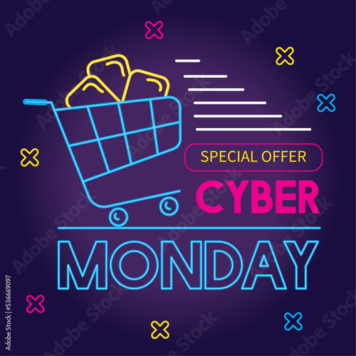banner of cyber monday