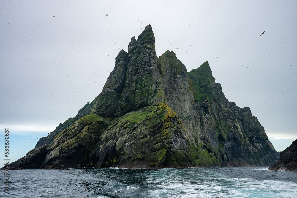 Boreray Sea Stacks at St Kilda Scotland west of the Outer Hebrides