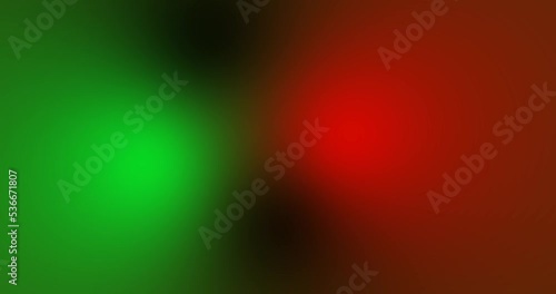 Neon colors of red and green with black background, mixing colors, looping colors, gradient background, waves animation 4k  footage clip