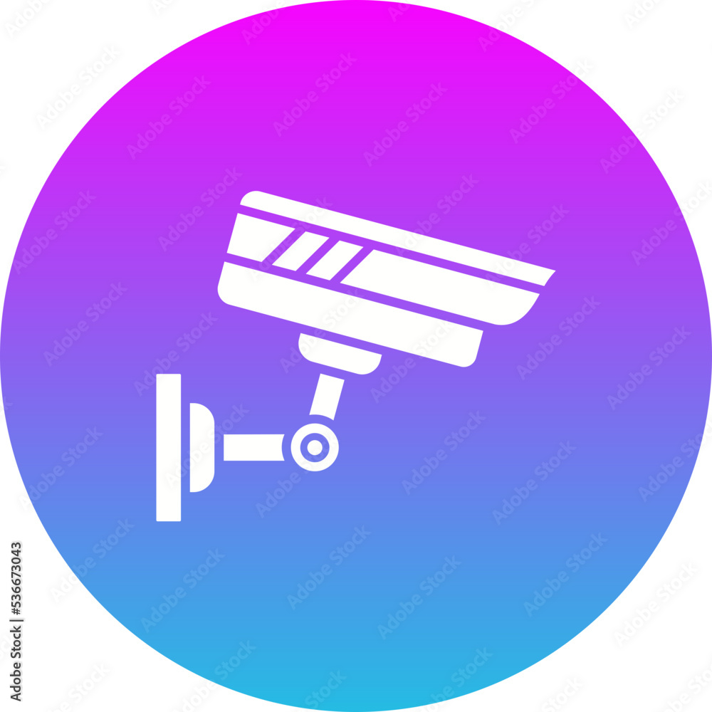Surveillance Gradient Circle Glyph Inverted Icon Surveillance Gradient Circle Glyph Inverted Icon