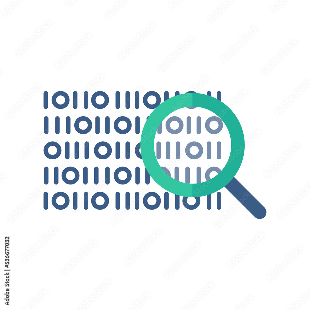 A magnifying glass for searching the Internet.