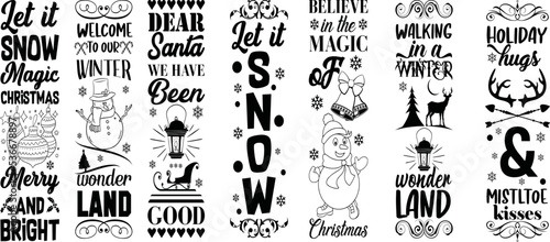 Christmas porch sign Bundle