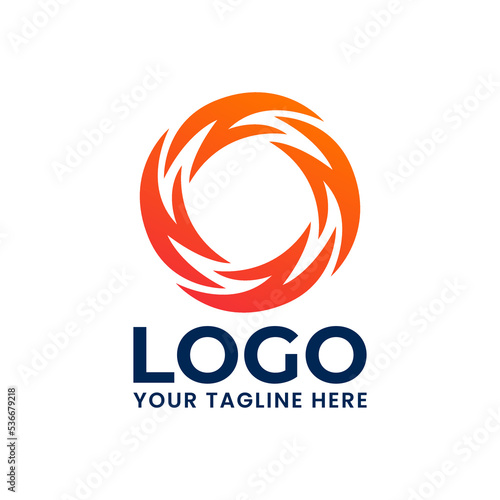 Vortex Hurricane Abstract Symbol Icon Logo Template Vector