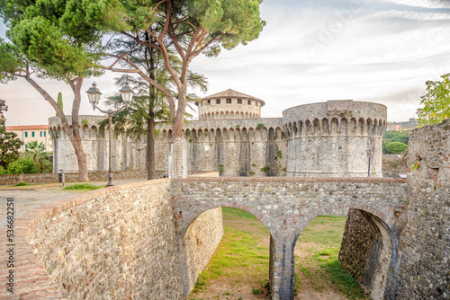 View at the Fortress of Sarzana in Liguria - Italy photo