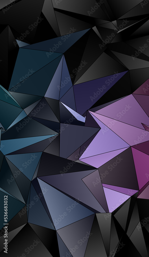 Fototapeta premium Abstract Low-Poly background. triangulated texture. Design 3d. Polygonal geometrical pattern. Triangular modern style