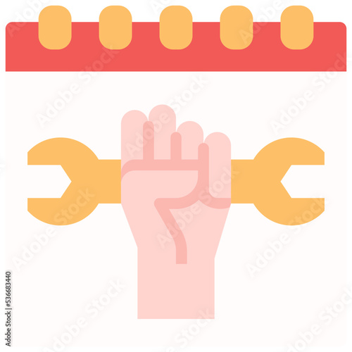 Labour day icon symbol element