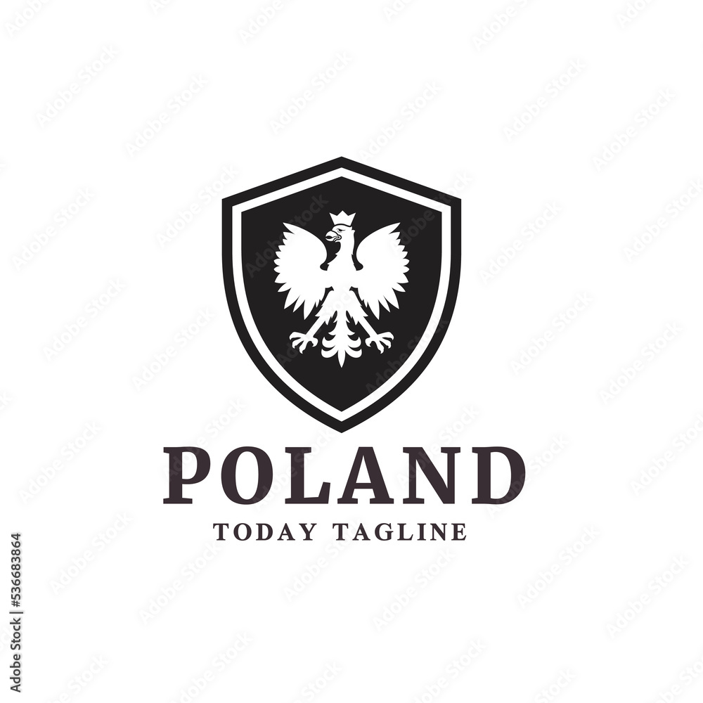 poland flag symbol logo design vector graphic illustration poland flag symbol logo design vector graphic illustration