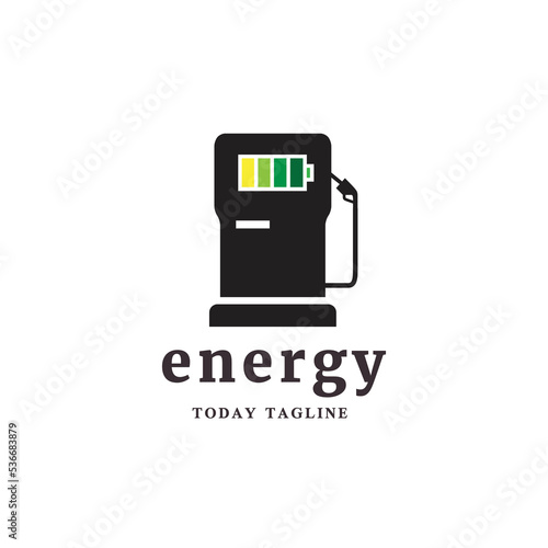 energy gas oil logo design vector graphic illudstration draw art creative
