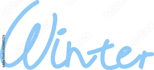 Winter Text Hand Lettering

