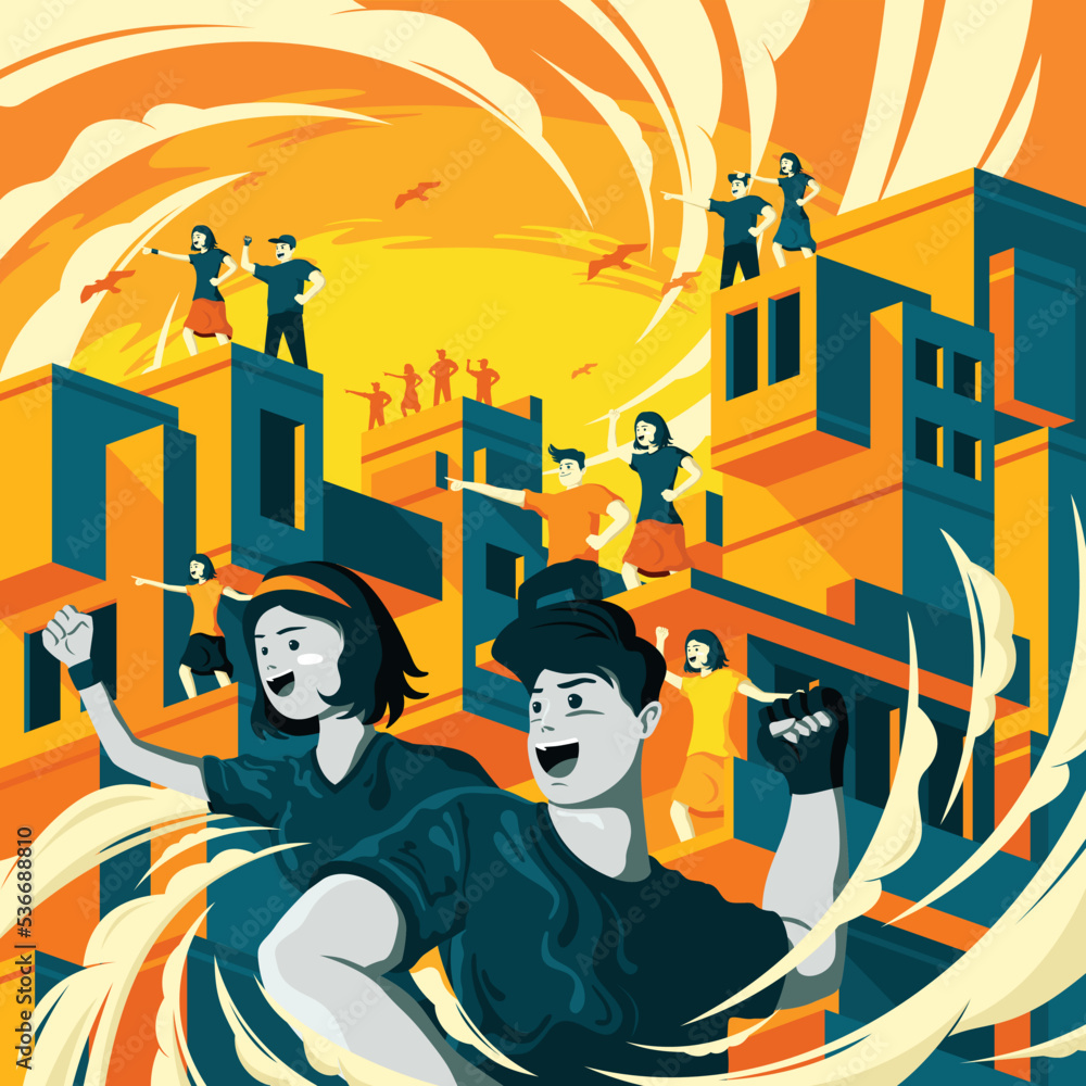 Teamwork People Illustration Teamwork People Illustration