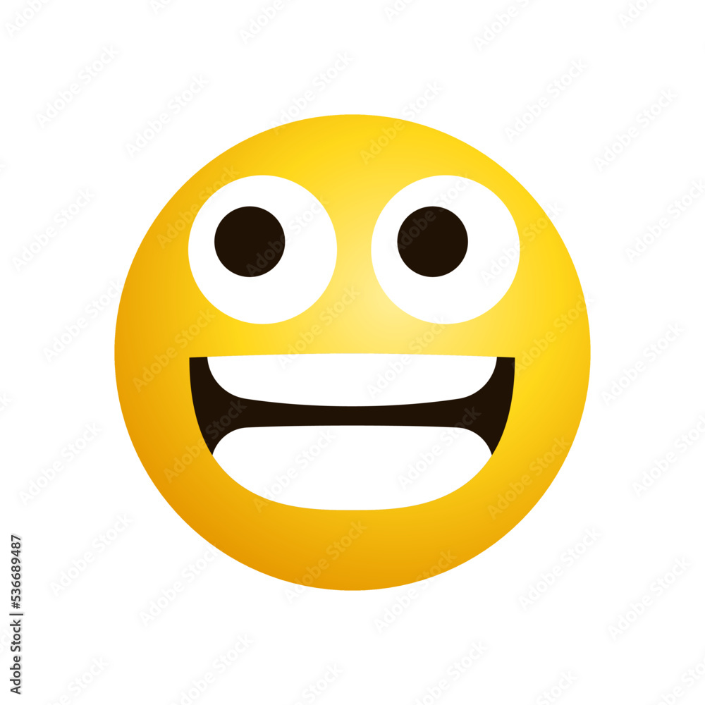 Art illustration Design Emoji face expression symbol emoticon of laugh teeth Art illustration Design Emoji face expression symbol emoticon of laugh teeth