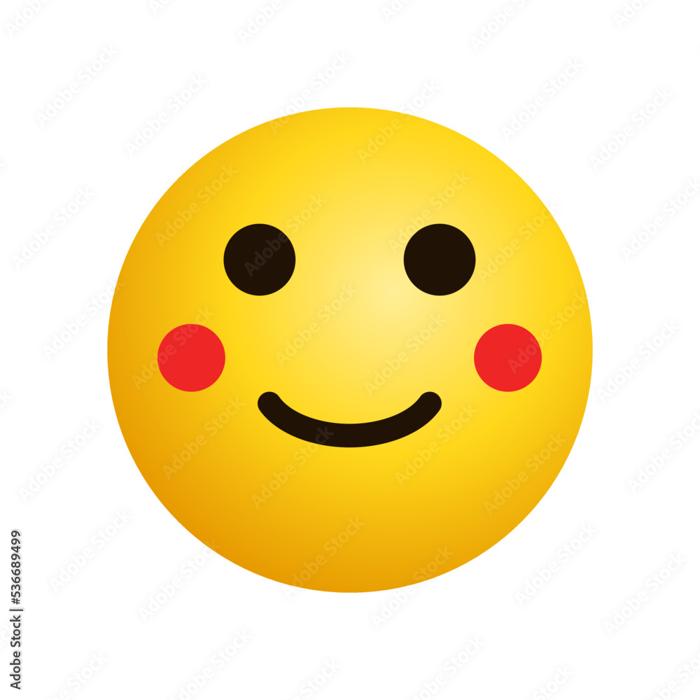 Art illustration Design Emoji face expression symbol emoticon of smile shy Art illustration Design Emoji face expression symbol emoticon of smile shy
