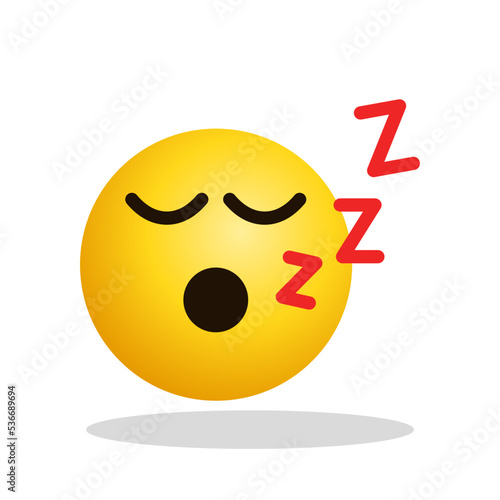 Art illustration Design Emoji face expression symbol emoticon of sleep