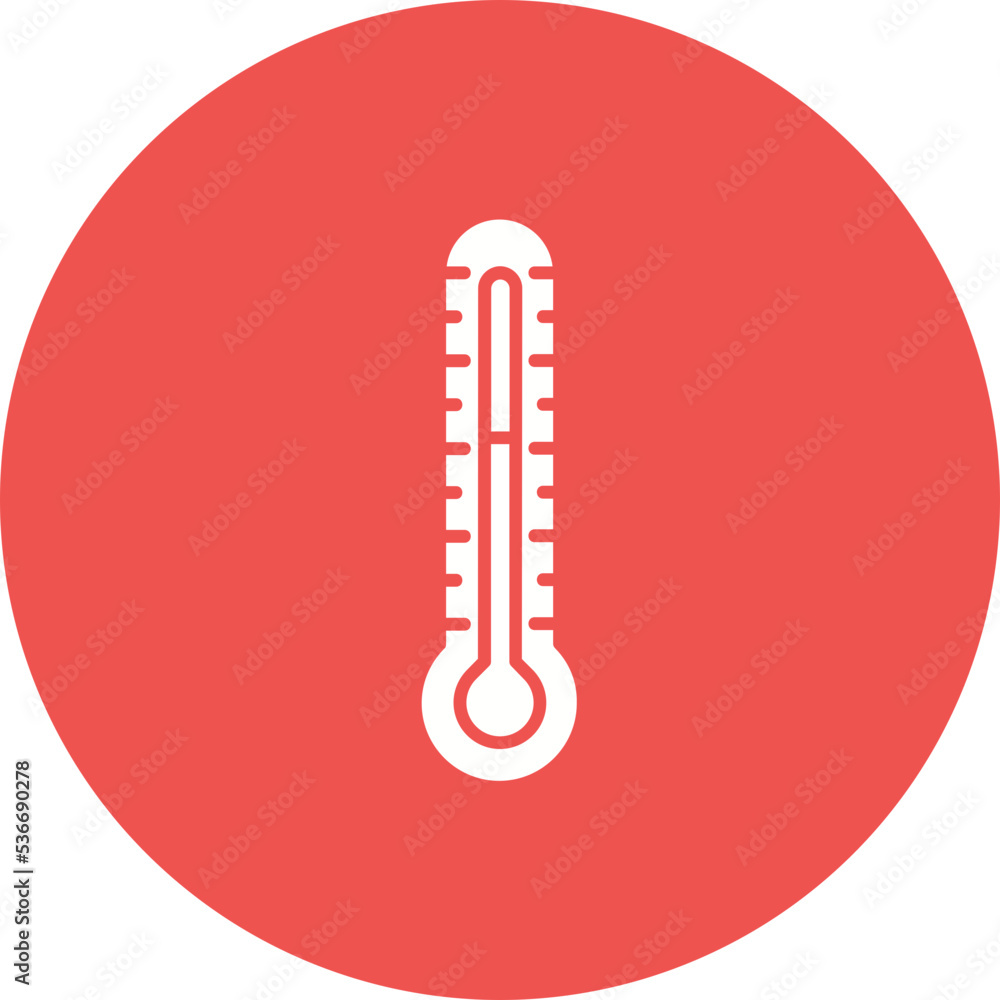 Thermometer Multicolor Circle Glyph Inverted Icon Thermometer Multicolor Circle Glyph Inverted Icon