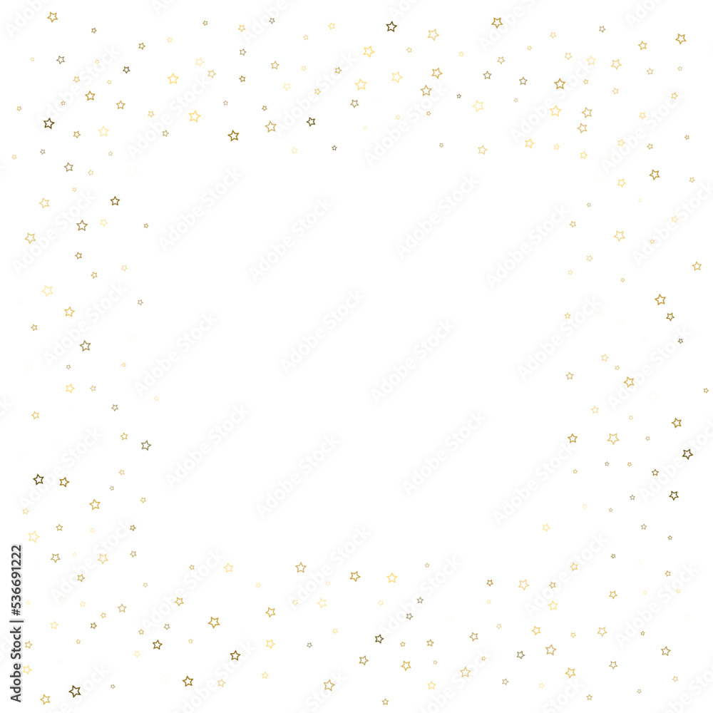 Obraz premium Gold Glitter Stars. Luxury Shiny Confetti.