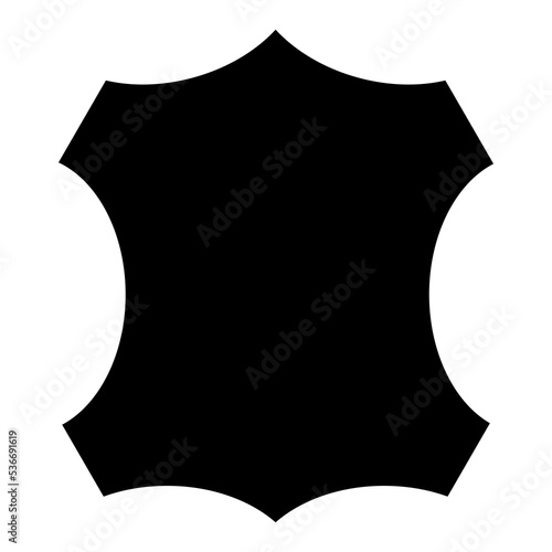 Leather skin fashion icon, animal material graphic sign, texture design vector illustration