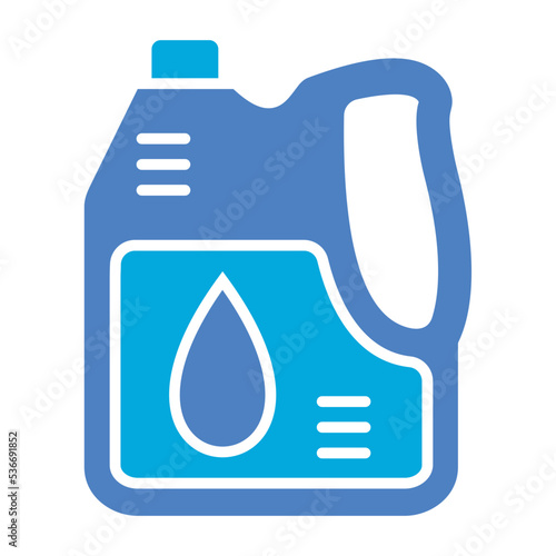 Oil Canister Glyph Two Color Icon