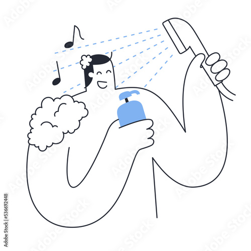 sing in a shower
