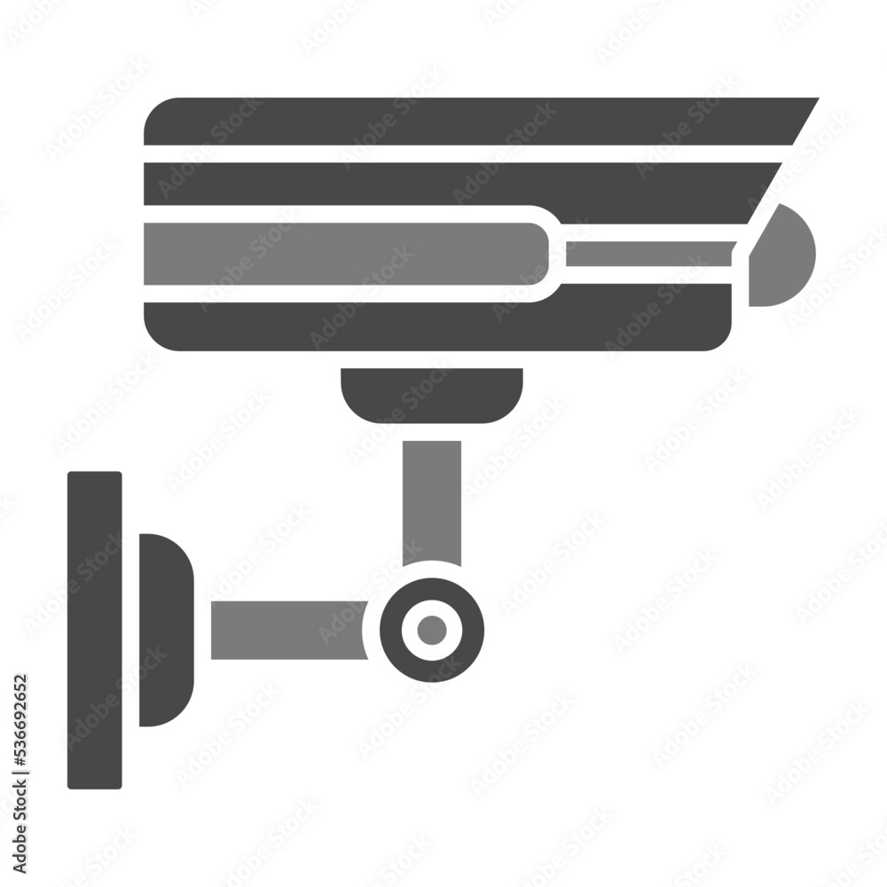Cctv Camera Greyscale Glyph Icon Cctv Camera Greyscale Glyph Icon