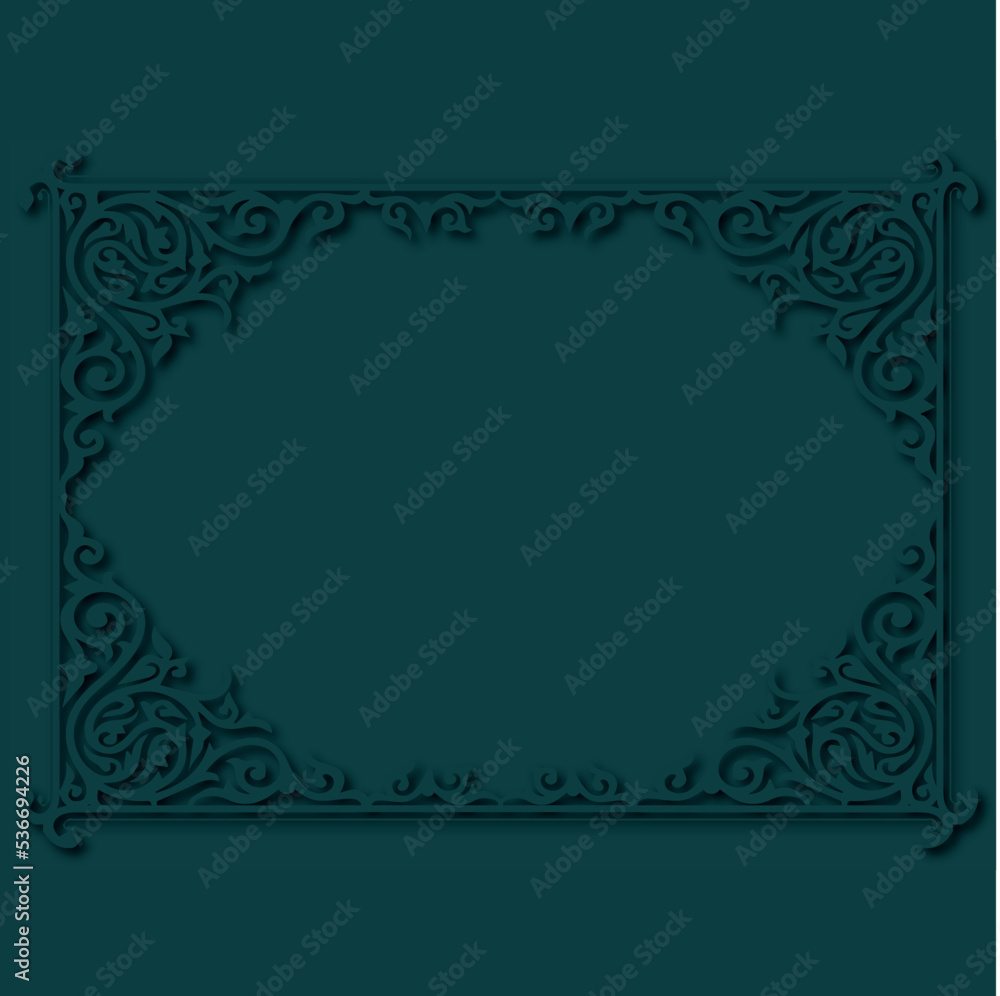 Frame, in the style of an ornament, Vector illustration eps 10, Art.