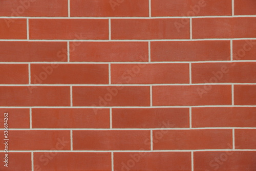 Texture of red brick wall as background