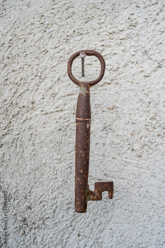 Old rusty old iron key © Roberto