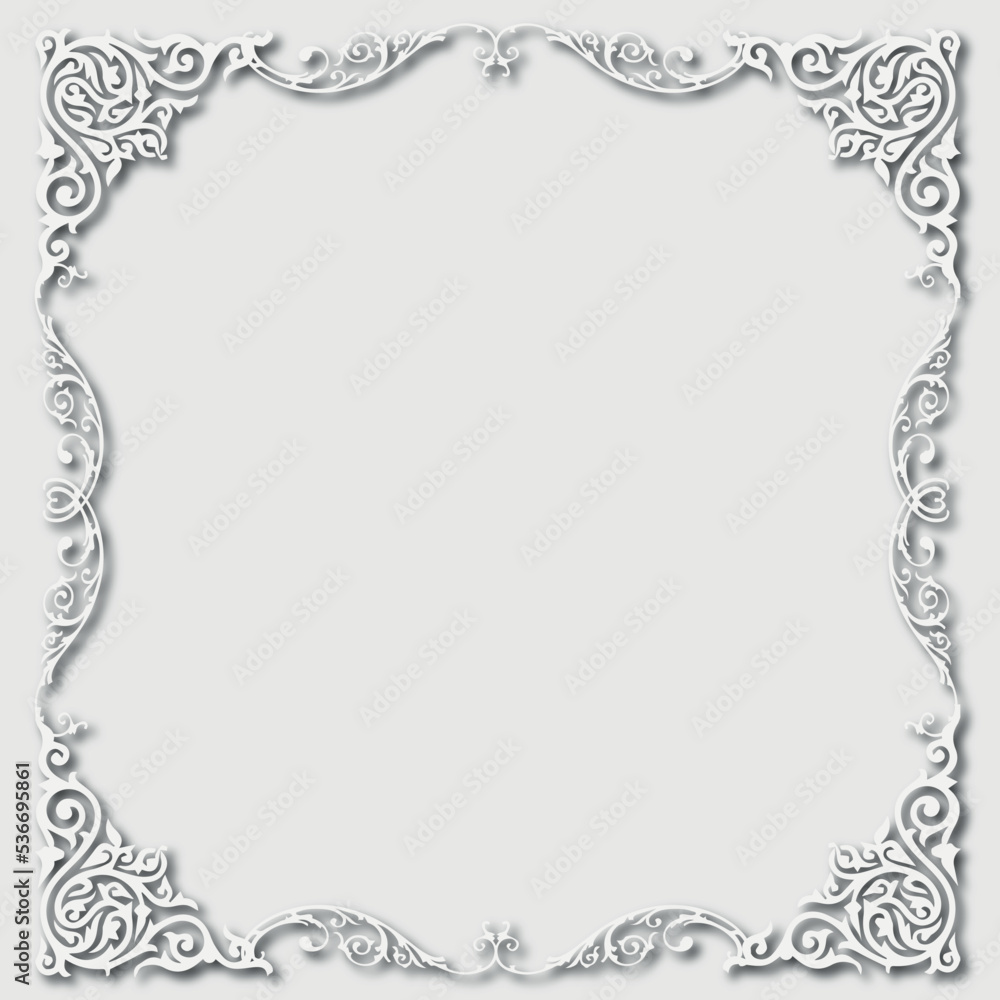 Frame, in the style of an ornament, Vector illustration eps 10, Art. Frame, in the style of an ornament, Vector illustration eps 10, Art.