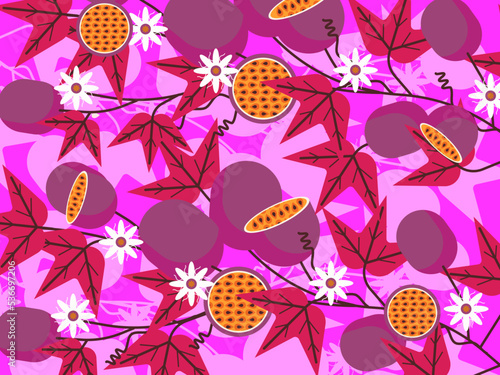 art illustration background pattern seamless icon symbol logo wallpaper of purple kiwi fruits