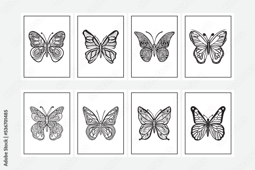Butterfly Coloring Pages Easy