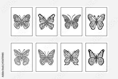 Photography butterfly coloring pages easy
