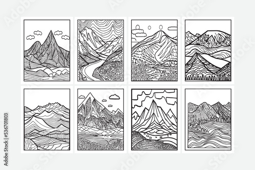 mountain coloring pages for preschoolers