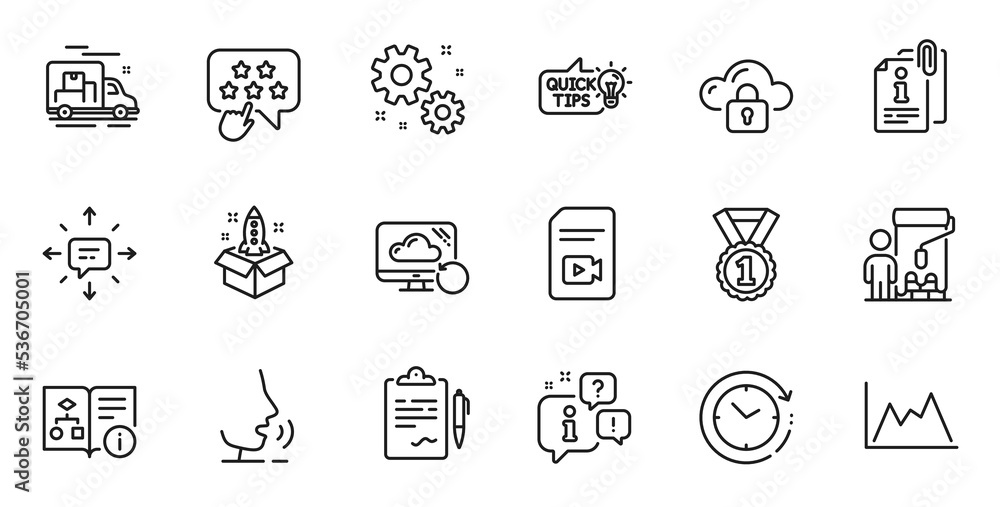 Outline set of Sms, Painter and Technical algorithm line icons for web application. Talk, information, delivery truck outline icon. Include Startup, Diagram, Education idea icons. Vector Outline set of Sms, Painter and Technical algorithm line icons for web application. Talk, information, delivery truck outline icon. Include Startup, Diagram, Education idea icons. Vector
