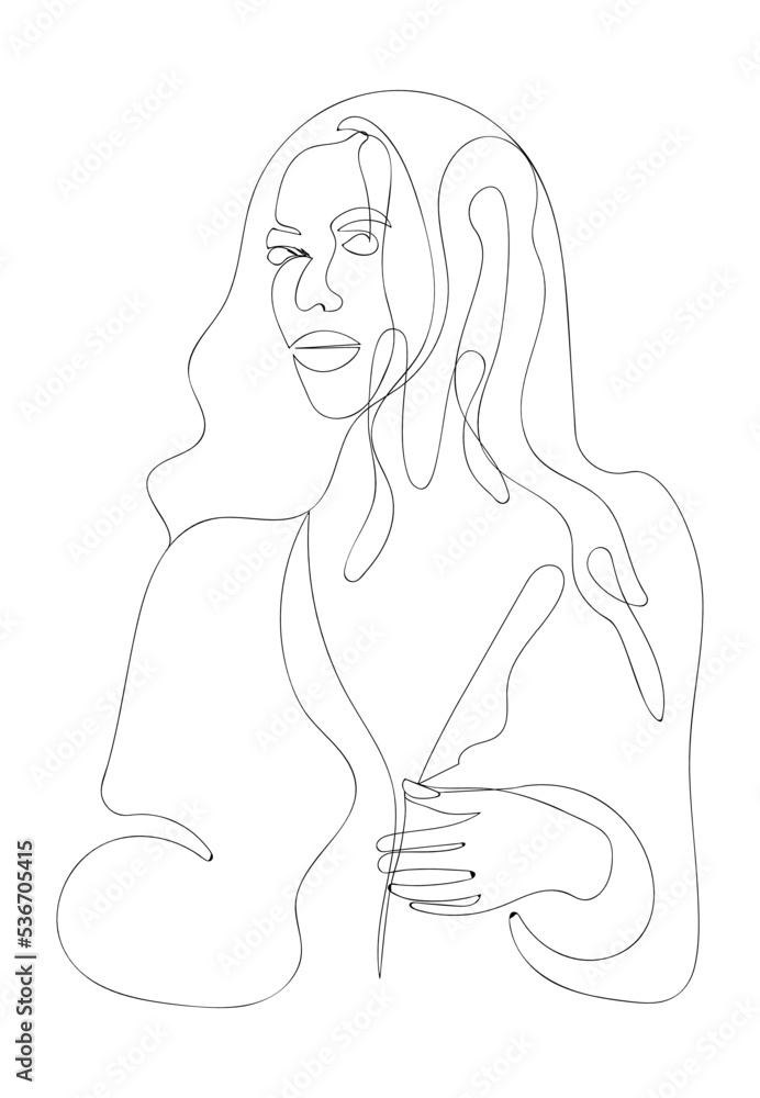 2OutLineWomen the image of a woman, a girl, contour, style, one line, eyes, lips, nose, hair, face 2OutLineWomen the image of a woman, a girl, contour, style, one line, eyes, lips, nose, hair, face