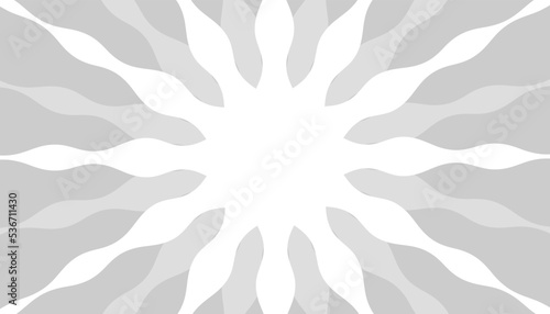Retro banner with sun and rays in style of 70s