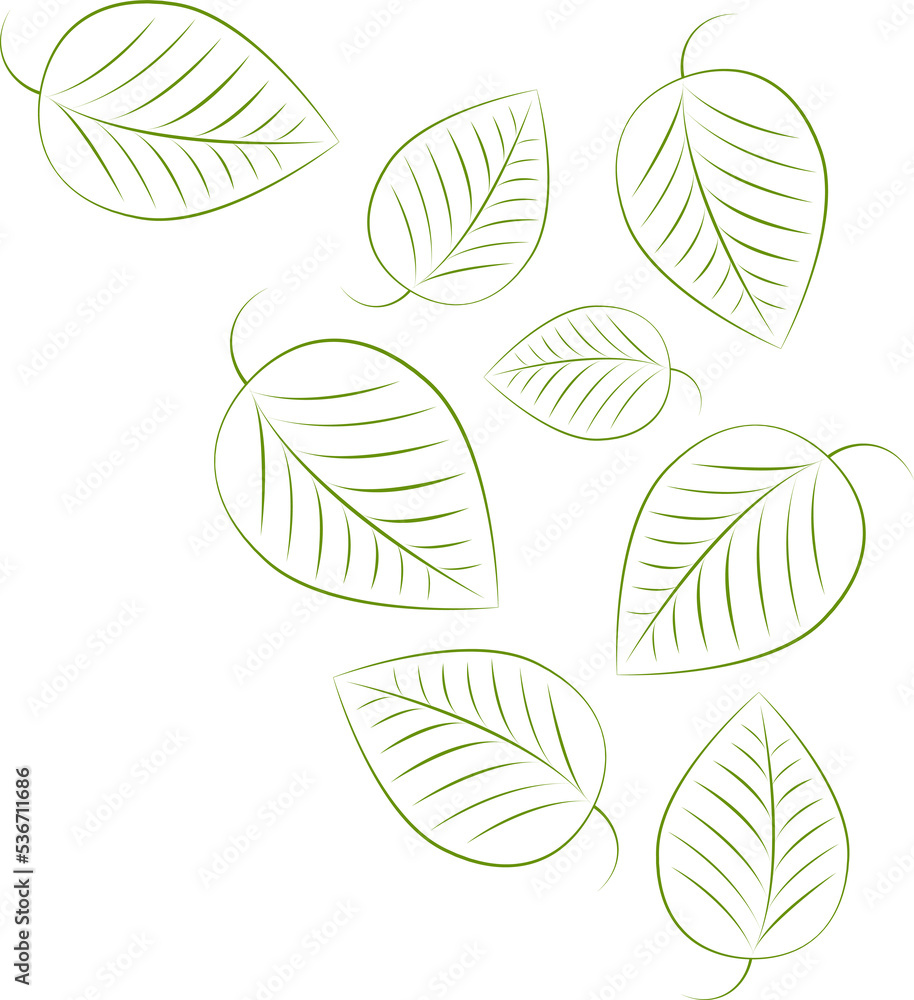 Background with green leaves Background with green leaves